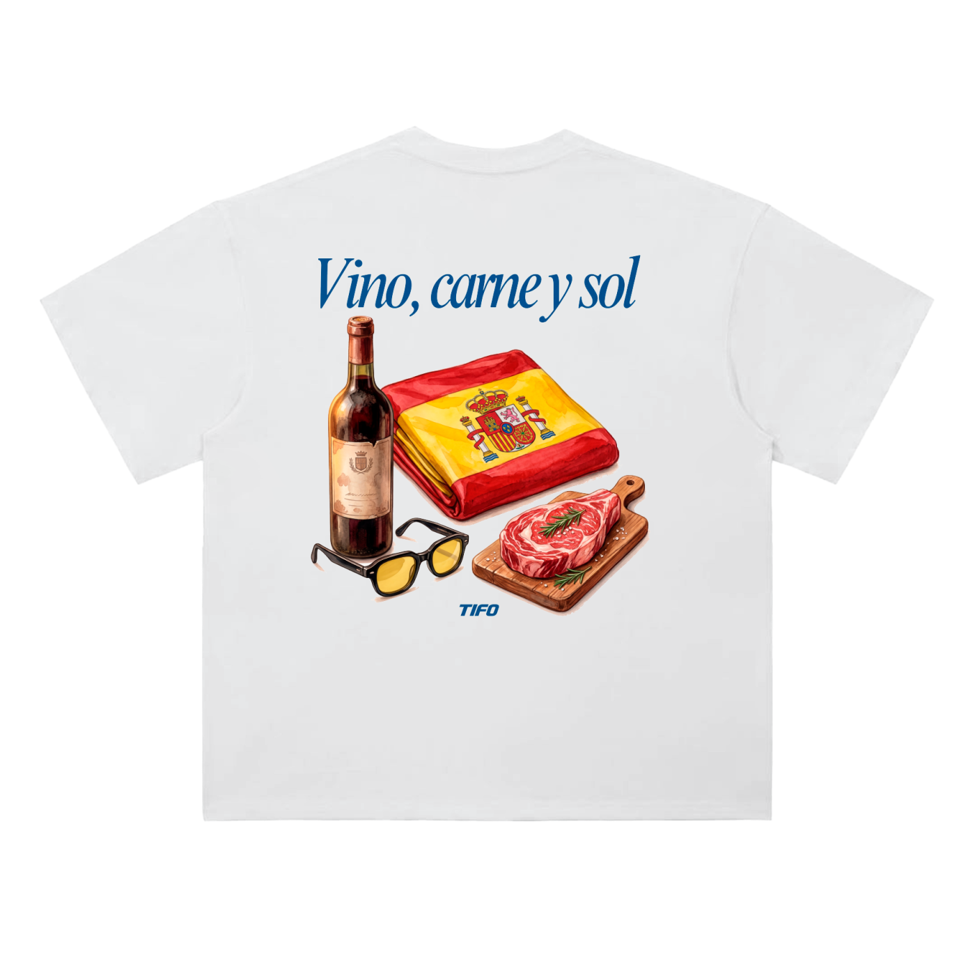 VINO, CARNE Y SOL (ESPAÑA) - CAMISETA