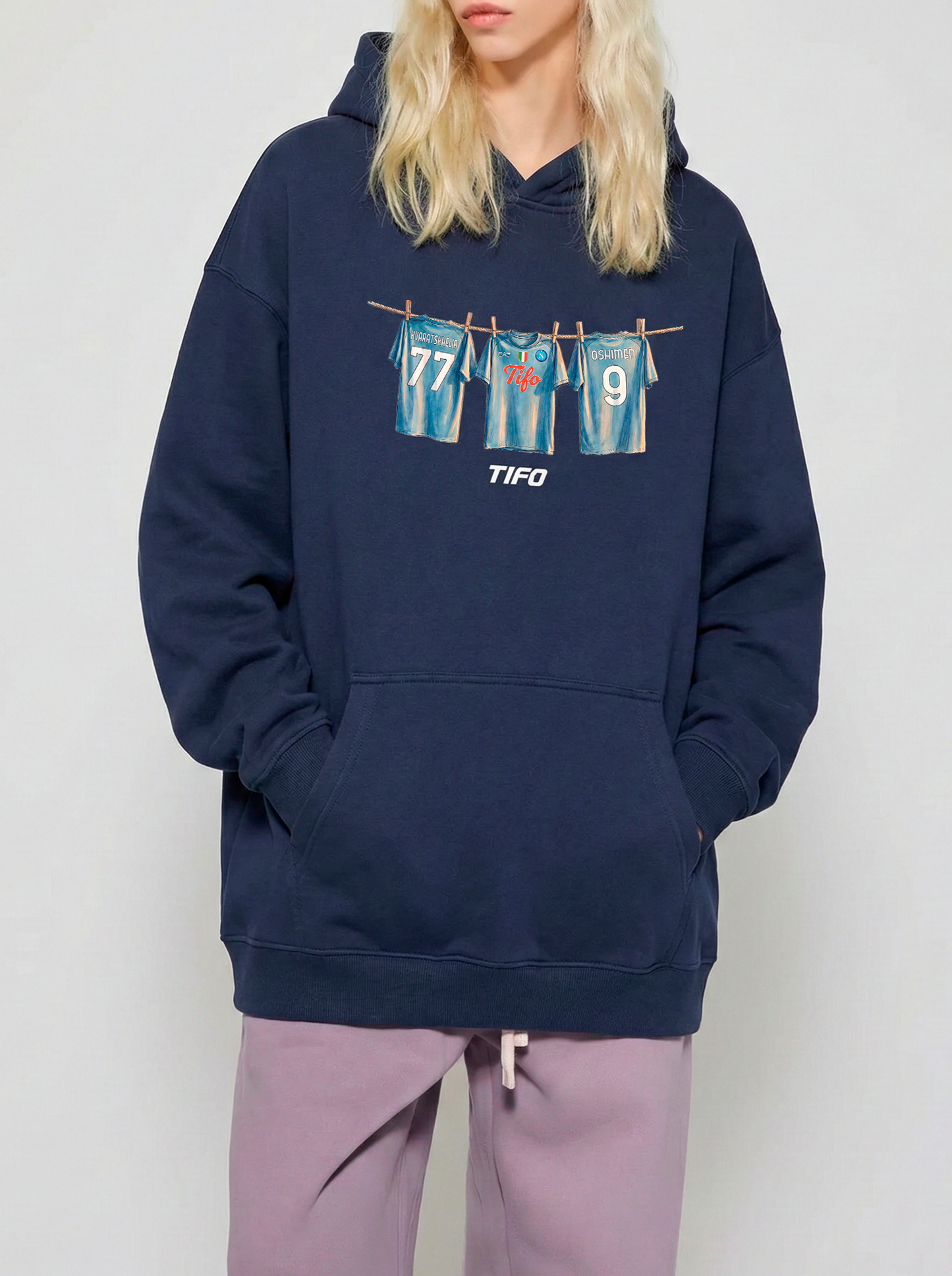 DUO D'ATTACO (NAPOLI) - SUDADERA CON CAPUCHA (OVERSIZE)