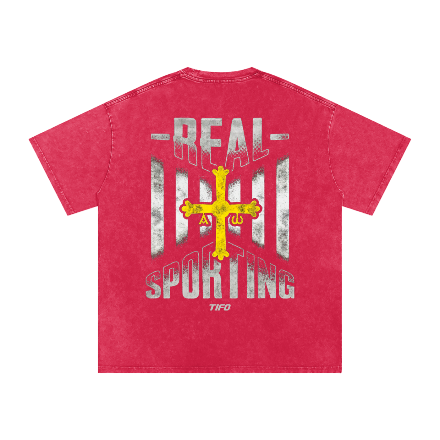 REAL SPORTING - CAMISETA EFECTO LAVADO