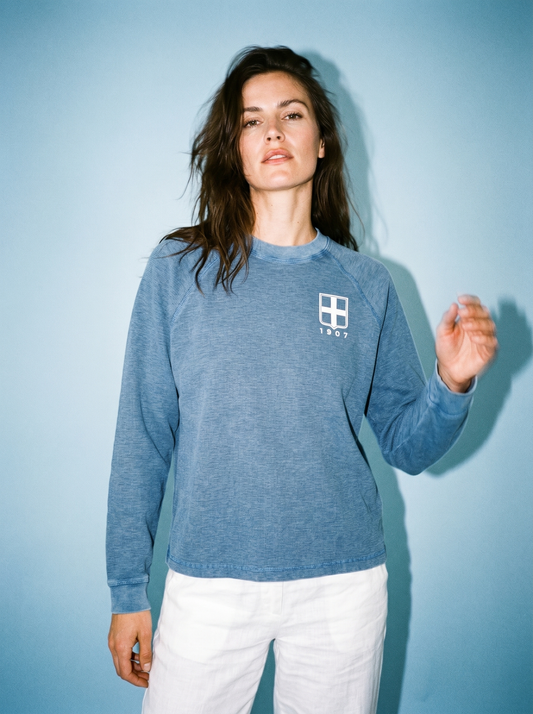 COMO - BOXY WAFFLE L/S T-SHIRT