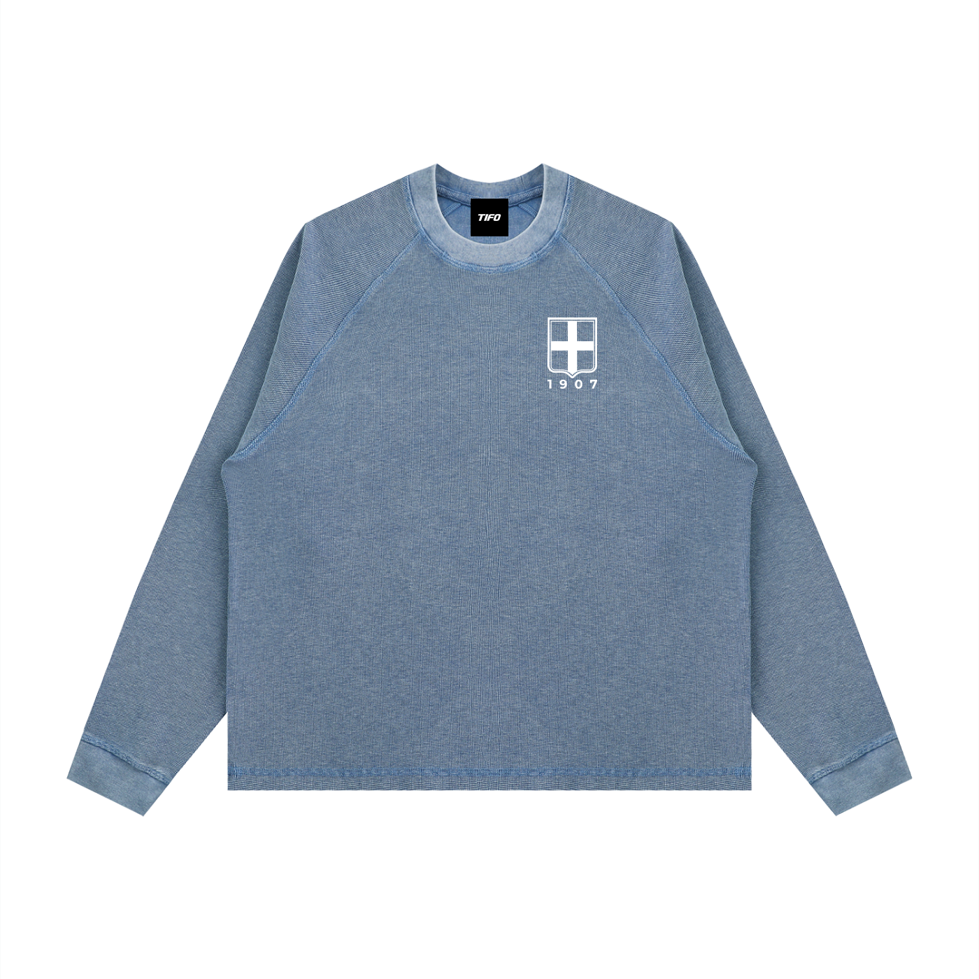 COMO - BOXY WAFFLE L/S T-SHIRT