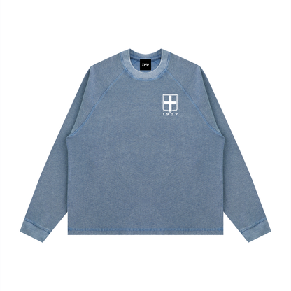 COMO - BOXY WAFFLE L/S T-SHIRT