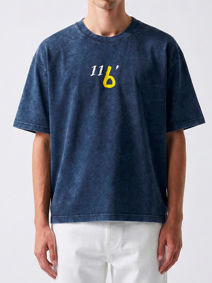 INIESTA 116'- CAMISETA EFECTO LAVADO CORTE CUADRADO