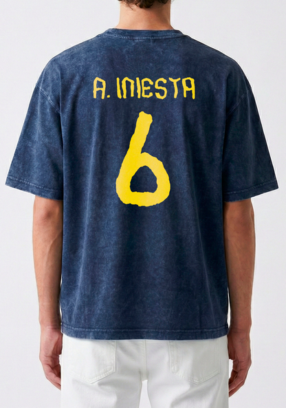 INIESTA 116'- CAMISETA EFECTO LAVADO CORTE CUADRADO
