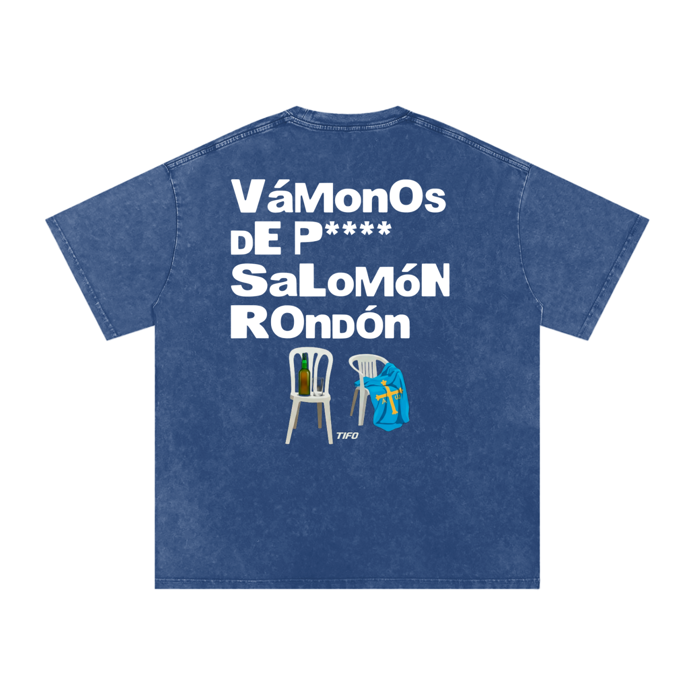POR LA MAÑANA CAFÉ... (SALOMÓN RONDÓN) - CAMISETA EFECTO LAVADO