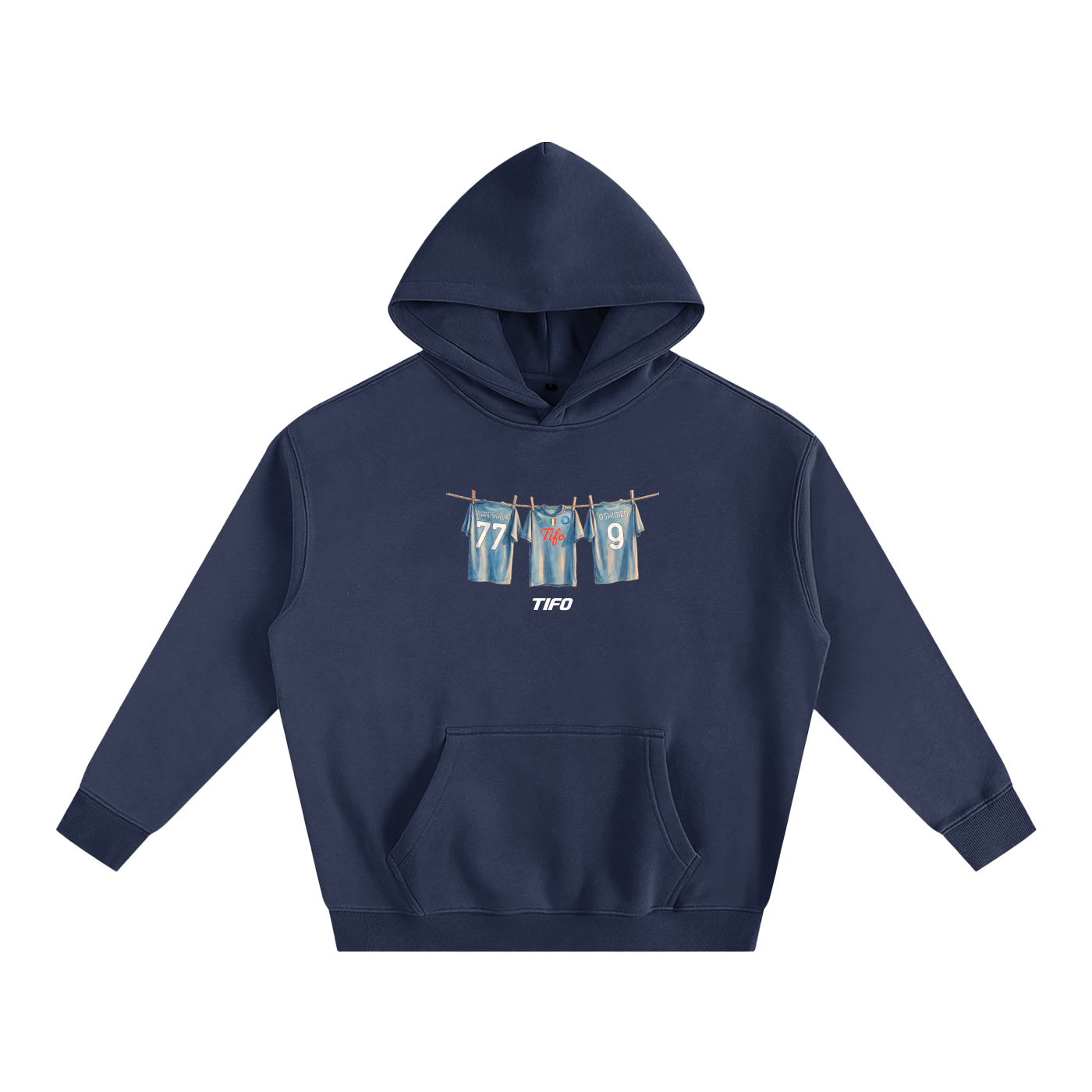 DUO D'ATTACO (NAPOLI) - SUDADERA CON CAPUCHA (OVERSIZE)