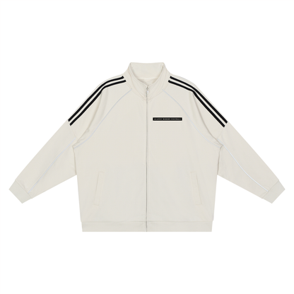 AGAINST MODERN FOOTBALL - CHAQUETA CON CREMALLERA Y DETALLES REFLECTANTES