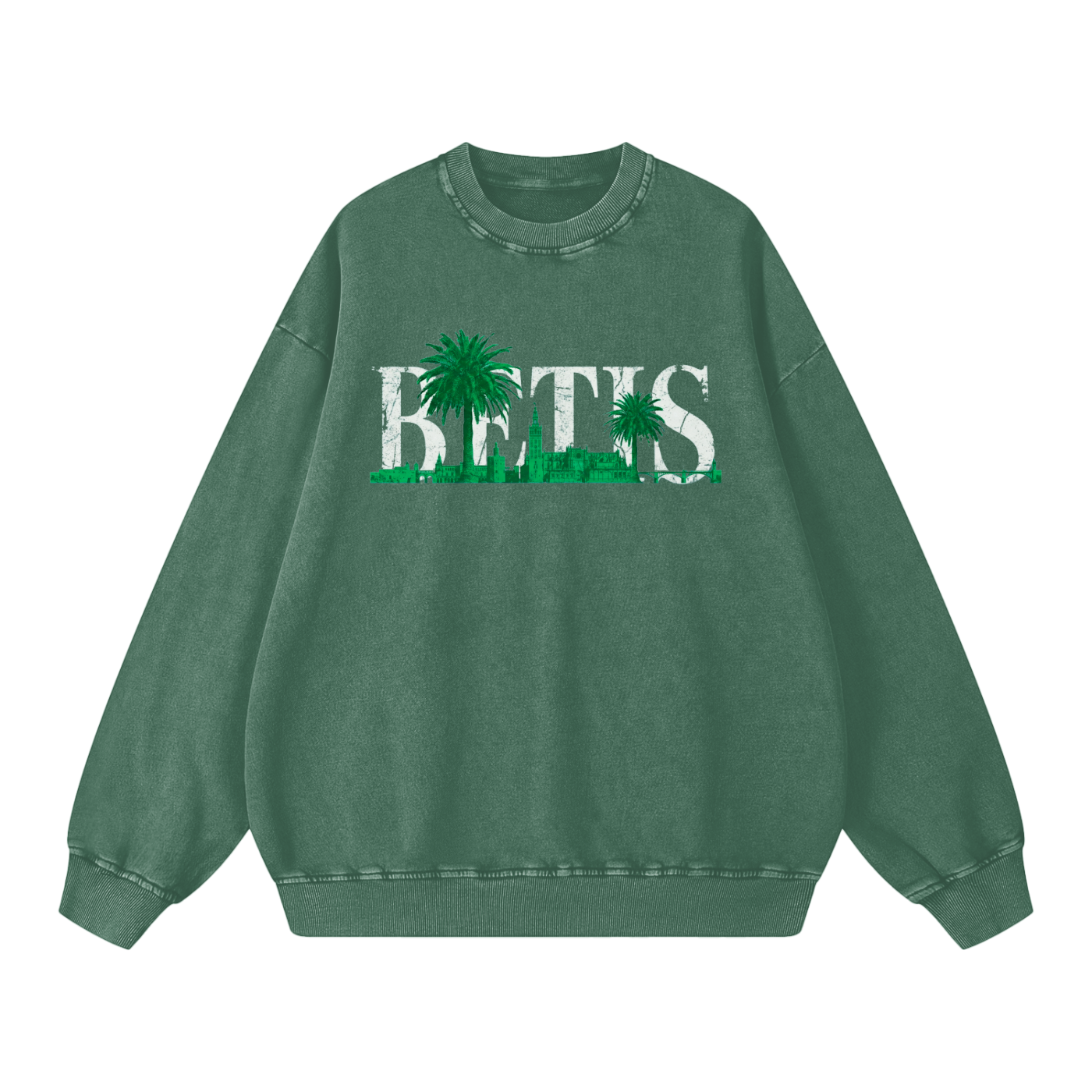 BETIS - SUDADERA EFECTO LAVADO (OVERSIZE)