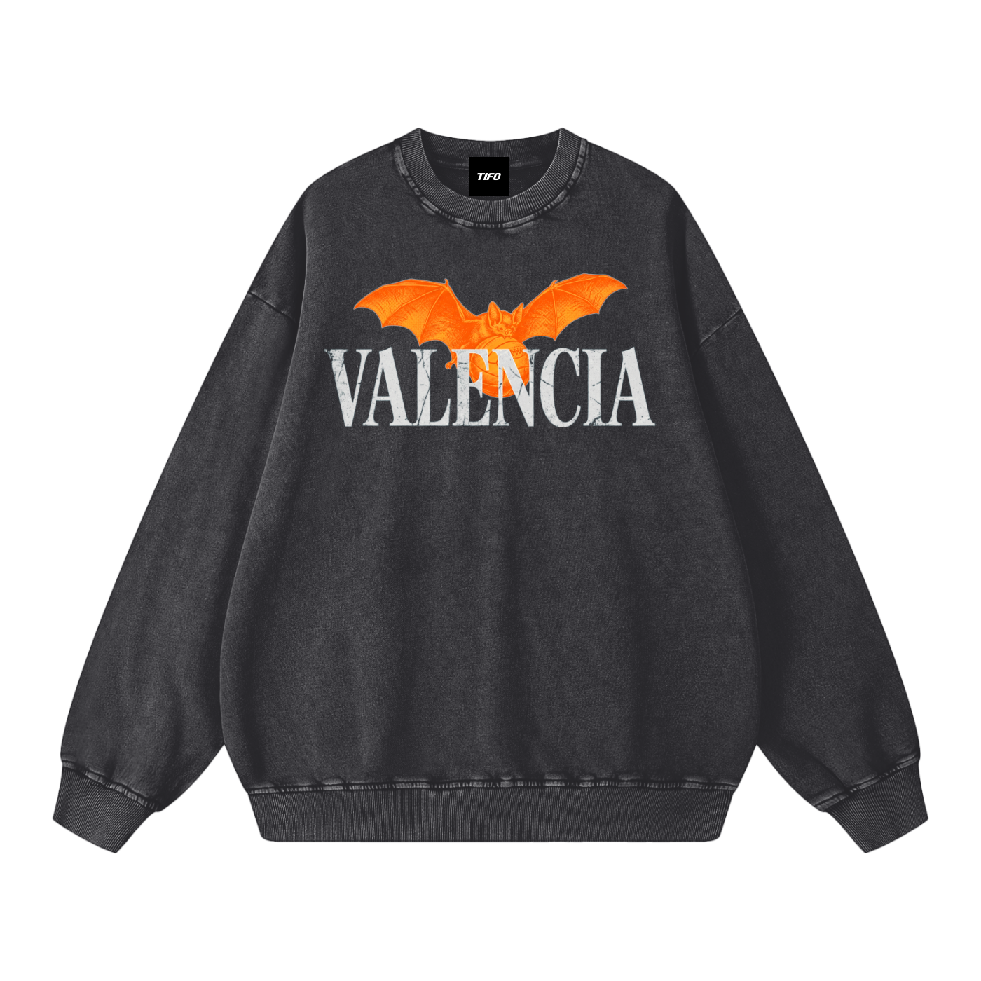 VALENCIA - WASHED EFFECT SWEATSHIRT (OVERSIZE)