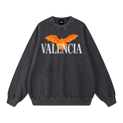 VALENCIA - WASHED EFFECT SWEATSHIRT (OVERSIZE)