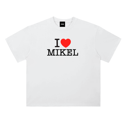I <3 Mikel - Camiseta (Blanco)