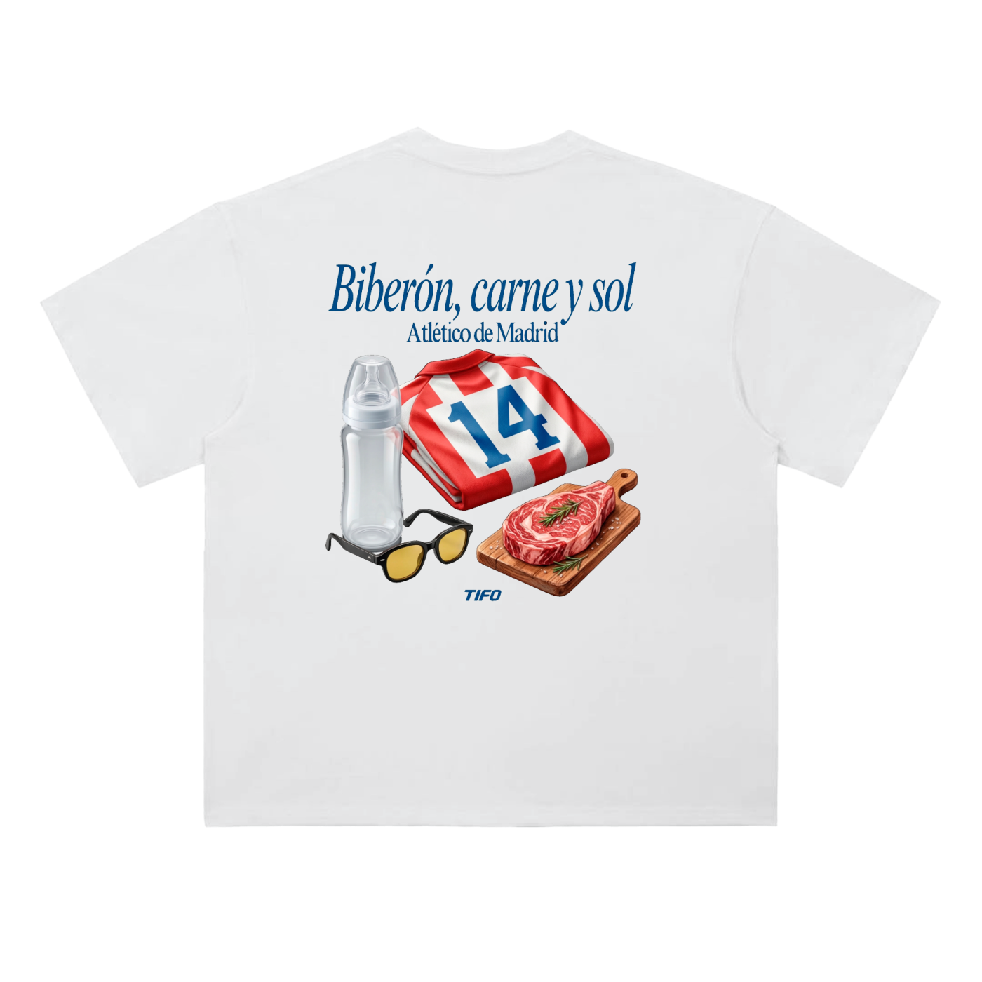 BIBERÓN, CARNE Y SOL - CAMISETA