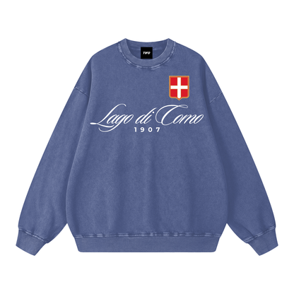 LAGO DI COMO - SUDADERA EFECTO LAVADO (OVERSIZE)
