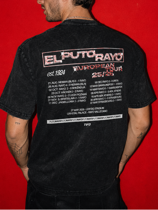 EL PUTO RAYO EUROPEAN TOUR - CAMISETA EFECTO LAVADO