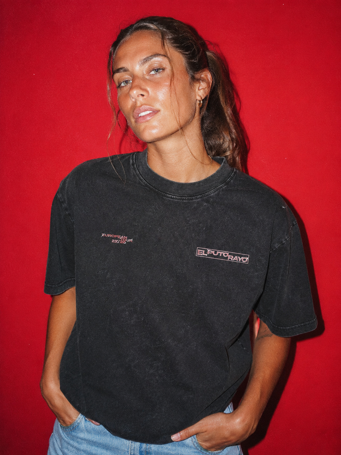 EL PUTO RAYO EUROPEAN TOUR - CAMISETA EFECTO LAVADO