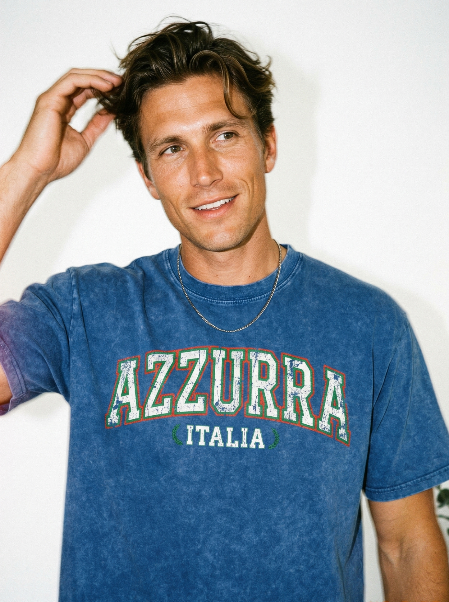 AZZURRA - CAMISETA EFECTO LAVADO