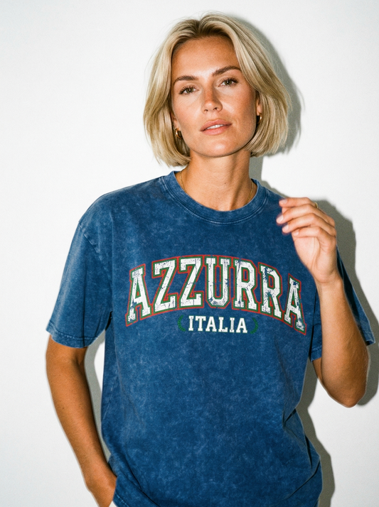AZZURRA - CAMISETA EFECTO LAVADO