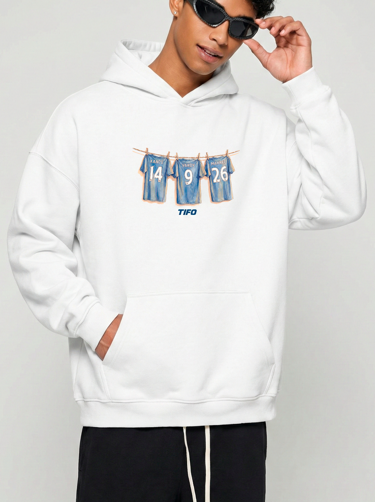 PREM CHAMPIONS (LEICESTER) - SUDADERA CON CAPUCHA (OVERSIZE)