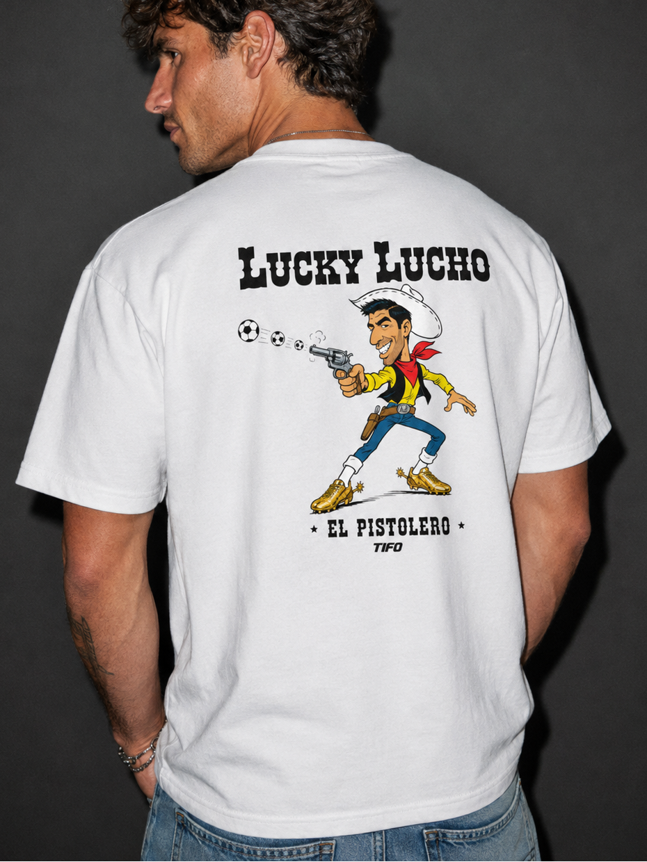LUCKY LUCHO (EL PISTOLERO) - CAMISETA