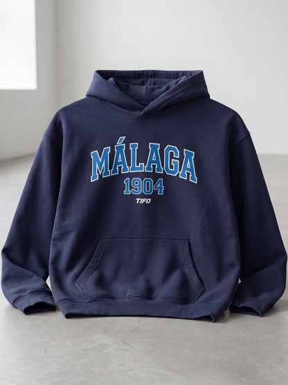 MÁLAGA 1904 - SUDADERA CON CAPUCHA (OVERSIZE)