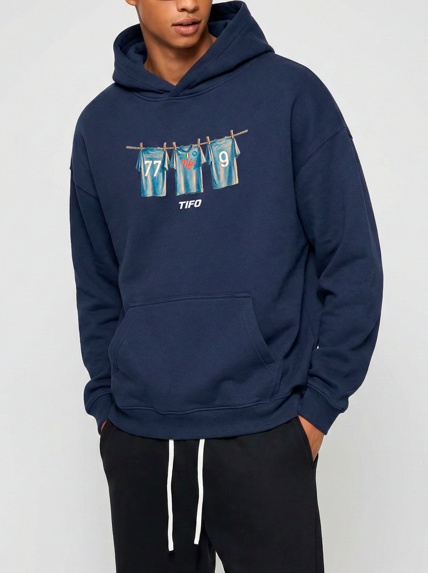DUO D'ATTACO (NAPOLI) - SUDADERA CON CAPUCHA (OVERSIZE)