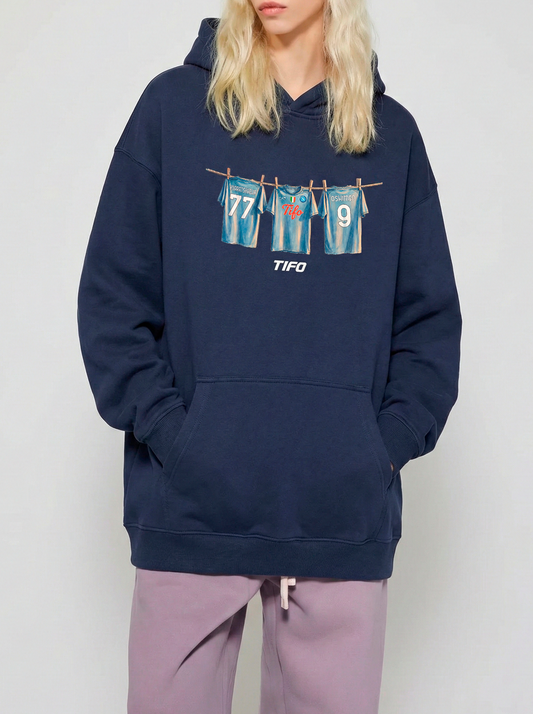 DUO D'ATTACO (NAPOLI) - SUDADERA CON CAPUCHA (OVERSIZE)