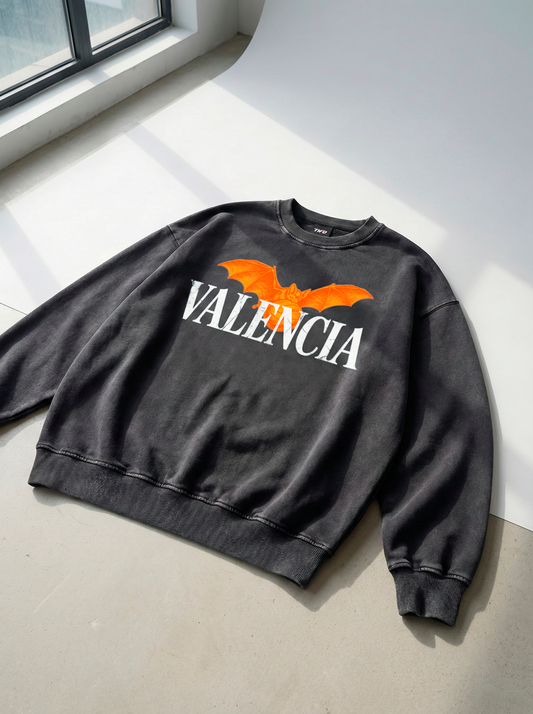 VALENCIA - SUDADERA EFECTO LAVADO (OVERSIZE)