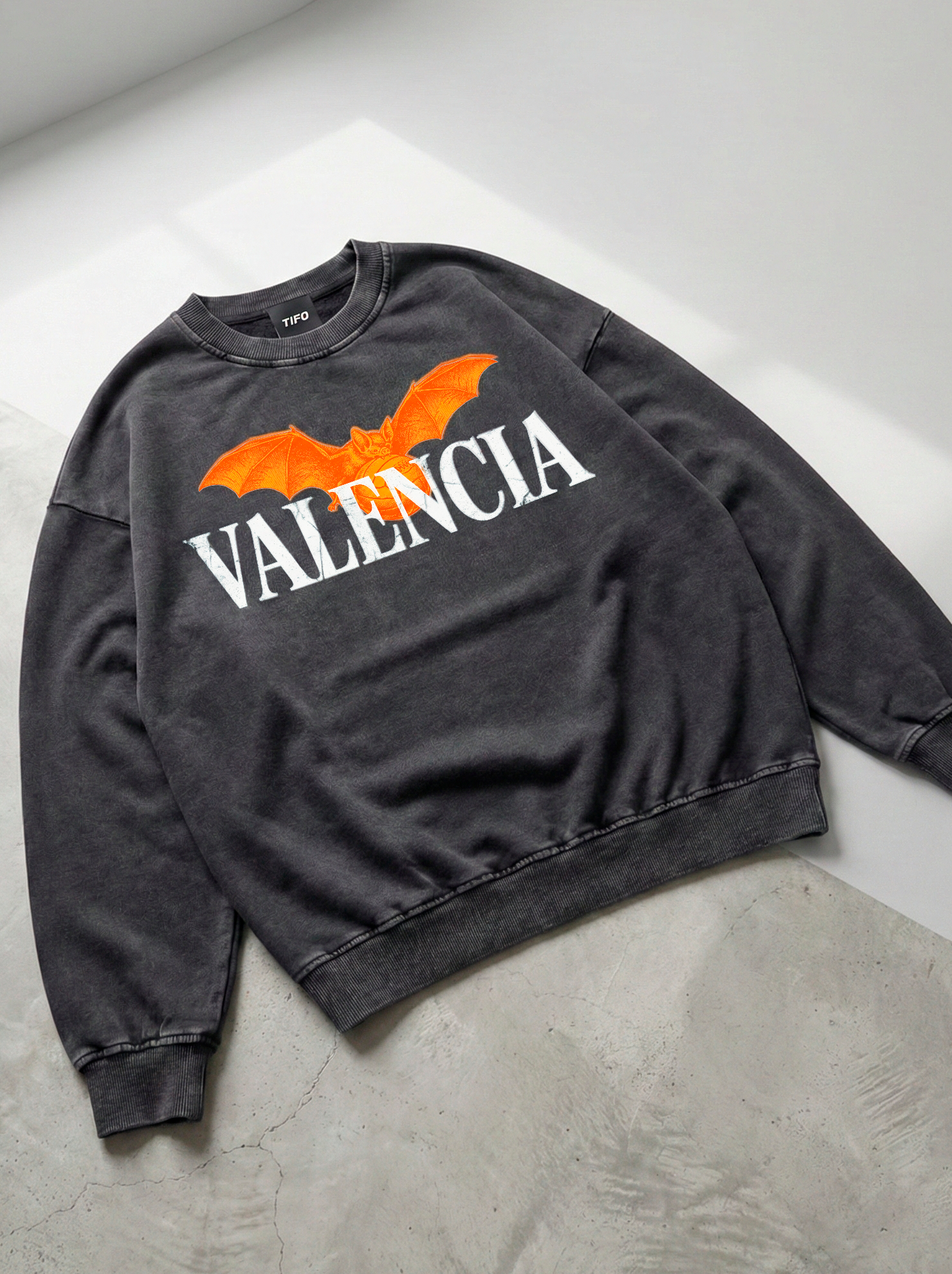 VALENCIA - WASHED EFFECT SWEATSHIRT (OVERSIZE)
