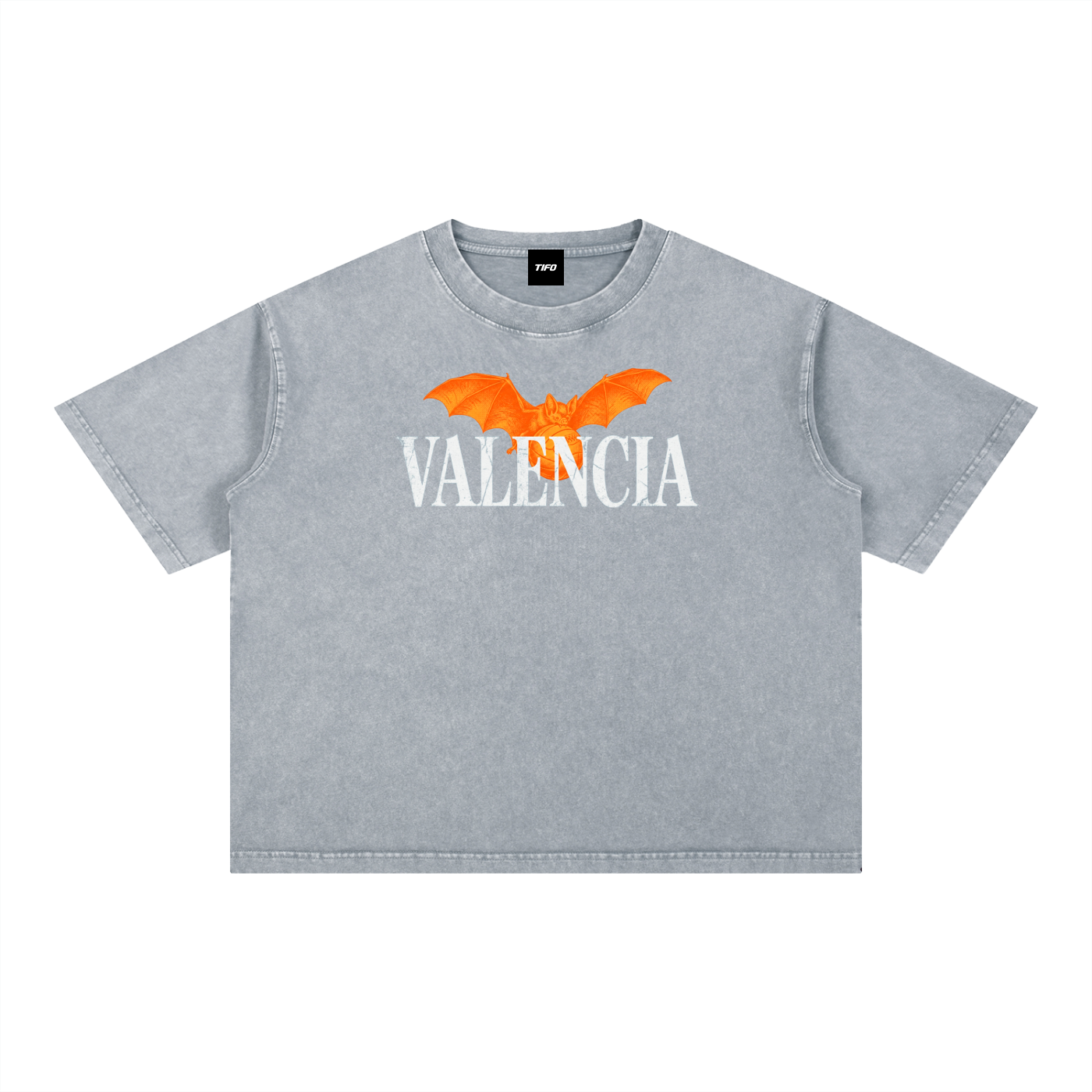 VALENCIA - WASHED EFFECT SQUARE CUT T-SHIRT