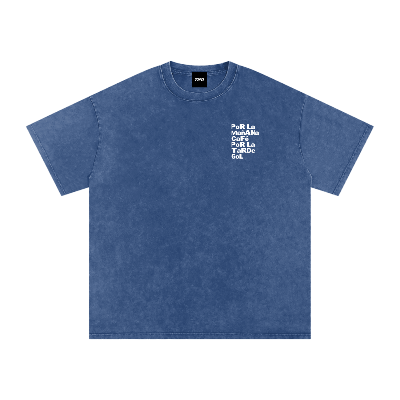 POR LA MAÑANA CAFÉ... (SALOMÓN RONDÓN) - CAMISETA EFECTO LAVADO
