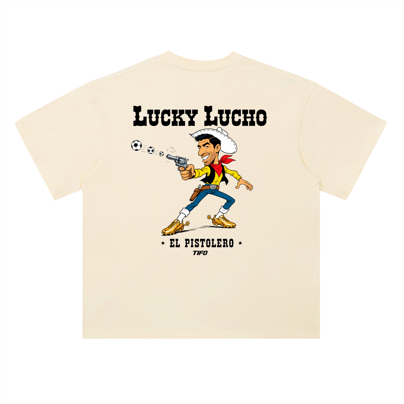 LUCKY LUCHO (EL PISTOLERO) - CAMISETA