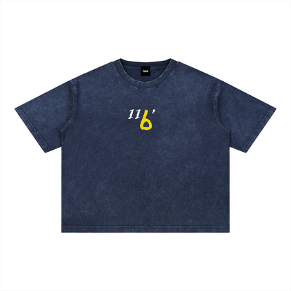 INIESTA 116'- CAMISETA EFECTO LAVADO CORTE CUADRADO
