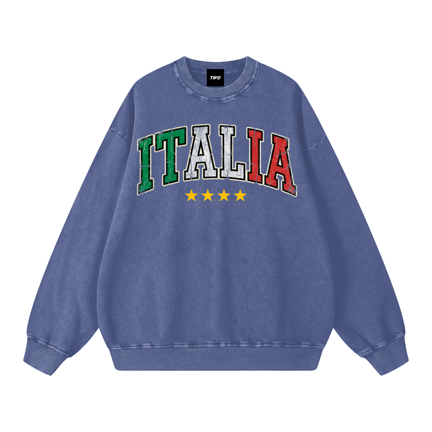 ITALIA - SUDADERA EFECTO LAVADO (OVERSIZE)