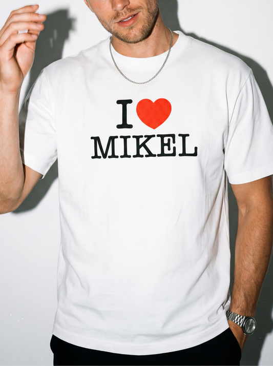 I <3 Mikel - Camiseta (Blanco)