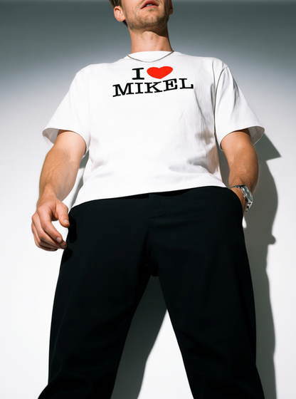 I <3 Mikel - Camiseta (Blanco)