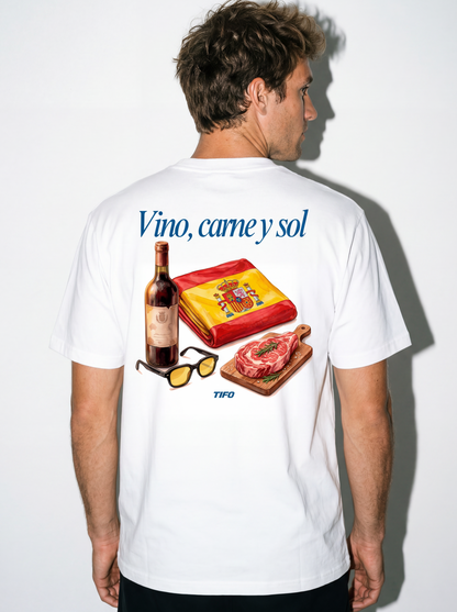 VINO, CARNE Y SOL (ESPAÑA) - CAMISETA