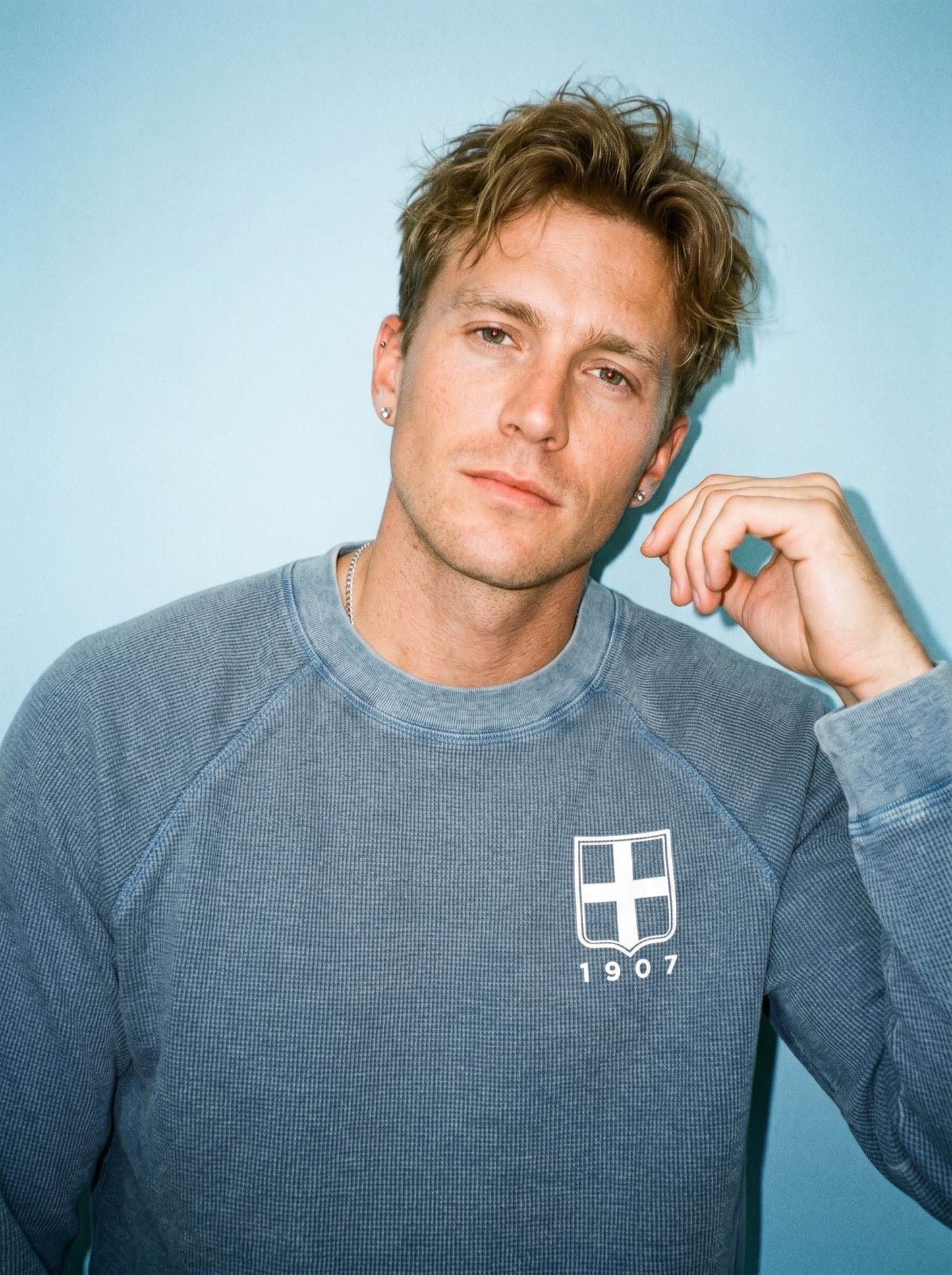 COMO - BOXY WAFFLE L/S T-SHIRT