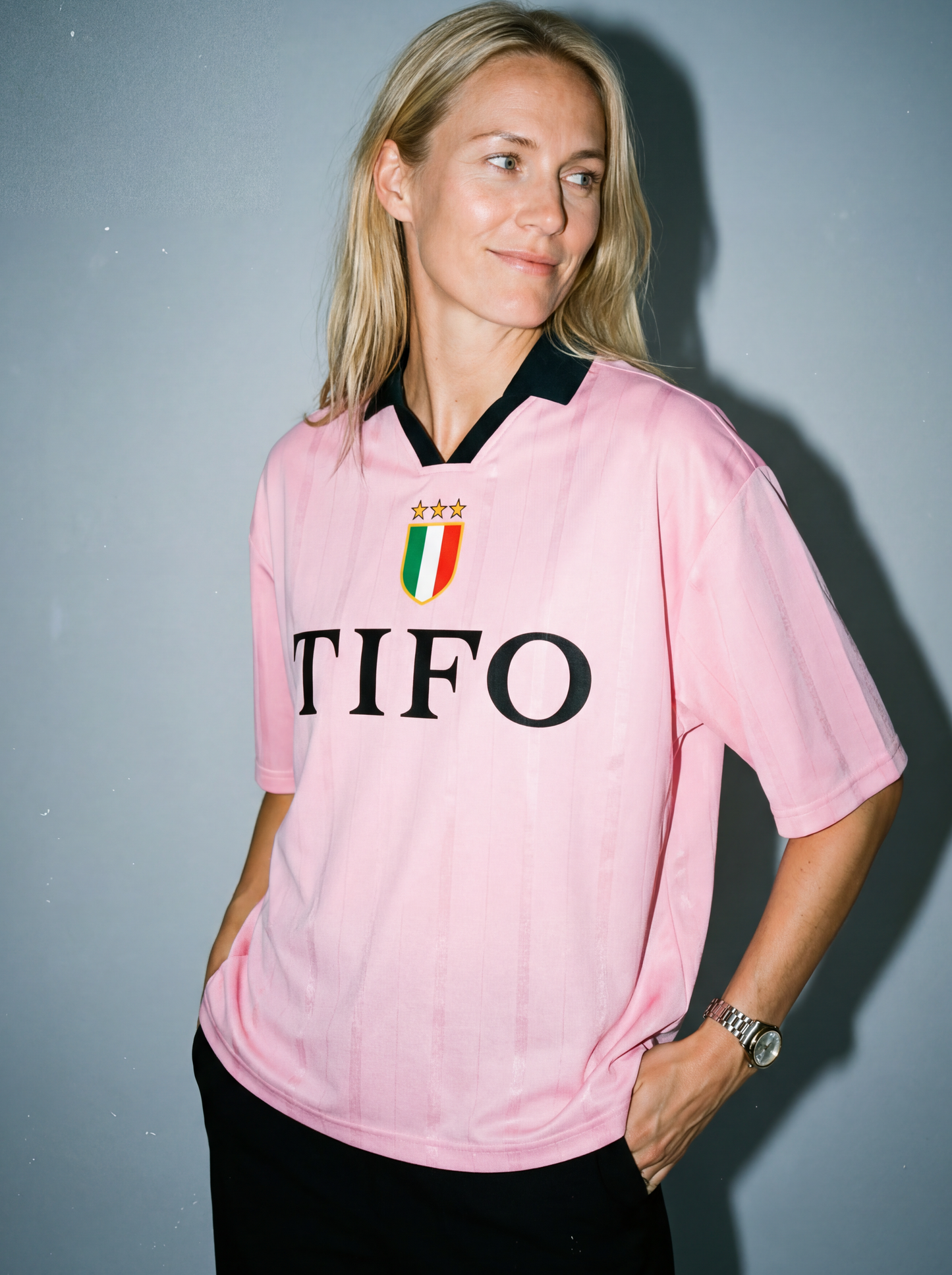JUVE PINK - CAMISETA DE FÚTBOL BOXY