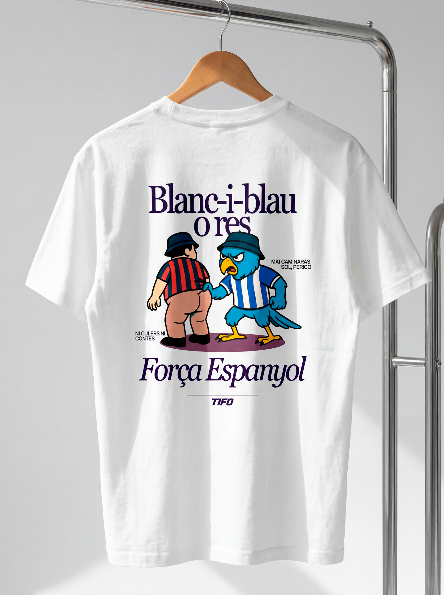 BLANC-I-BLAU O RES - CAMISETA